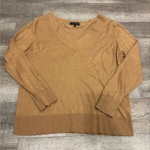 Banana Republic Warm Tan V-Neck Sweater